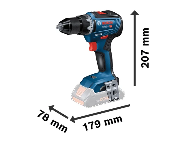 Bosch GSR 18V-55 Professional Drill Driver 18V 2 x 2.0Ah Li-ion - Image 2