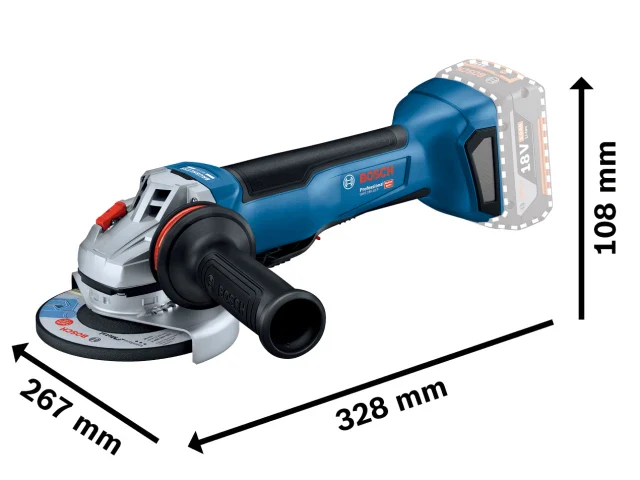 Bosch GWS 18V-10P Professional Angle Grinder 125mm 18V Bare Unit - Image 3