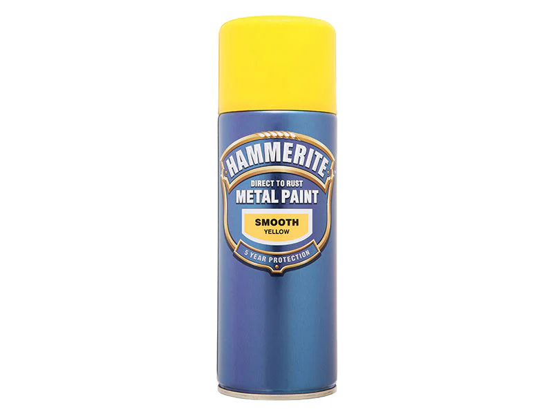 Hammerite  Direct to Rust Smooth Finish Aerosol Yellow 400ml