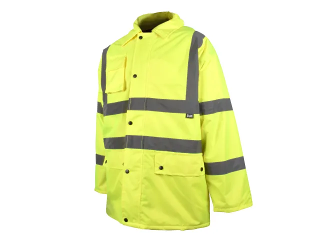 Scan Hi-Vis Motorway Jacket Yellow - XL (48in)