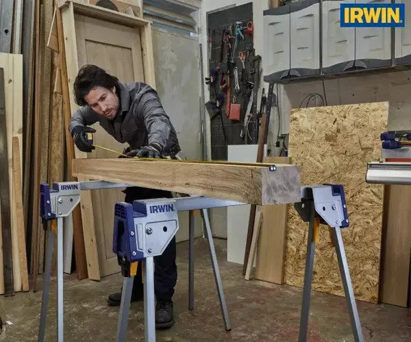 Irwin All Metal Sawhorses (Twin Pack) - Image 3