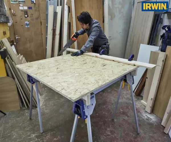 Irwin All Metal Sawhorses (Twin Pack) - Image 4