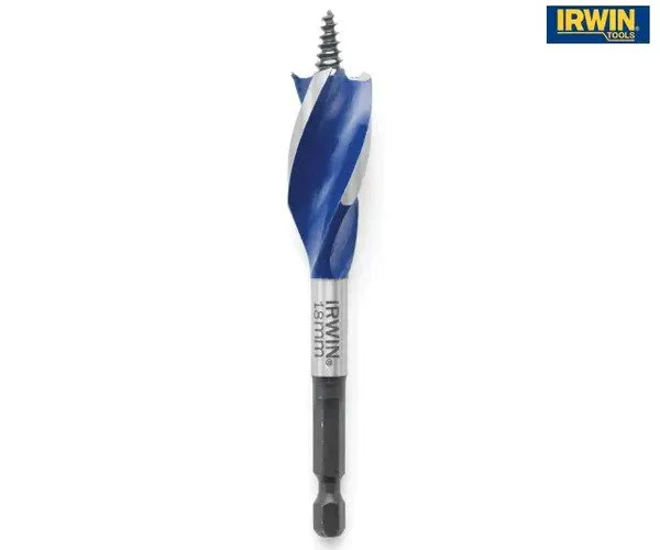 Irwin Blue Groove 6X Stubby Wood Bit 18 x 100mm - Image 3