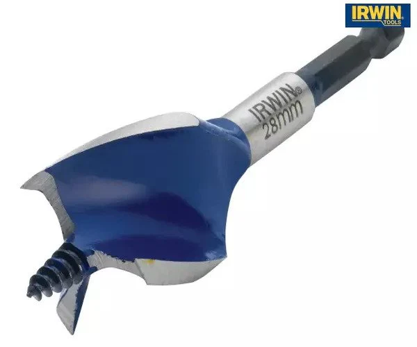 Irwin Blue Groove 6X Stubby Wood Bit 28 x 100mm