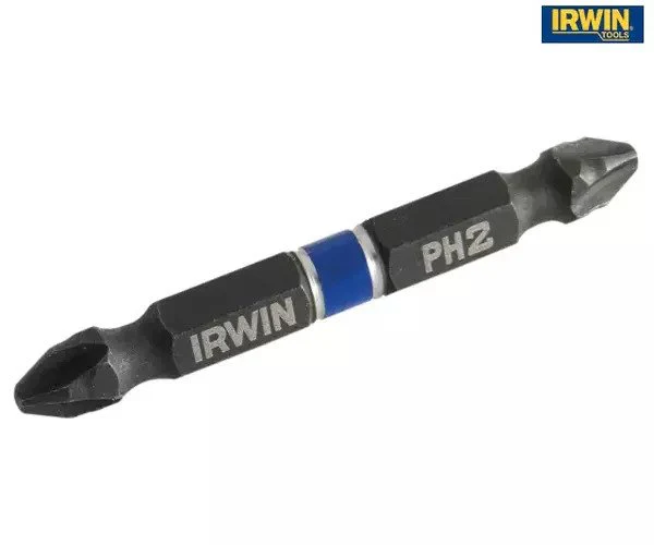 Irwin Impact Double-Ended Screwdriver Bits Phillips PH2 60mm (Pack 2) - Image 2