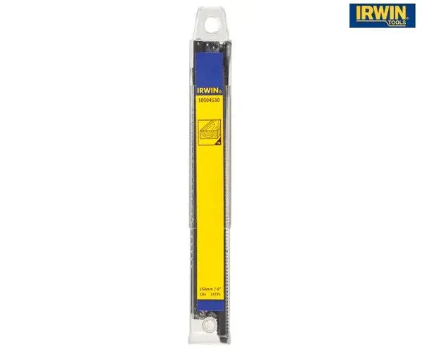 Irwin Junior Saw Blades 150mm (6in) 14 TPI Wood (Pack 10) - Image 2