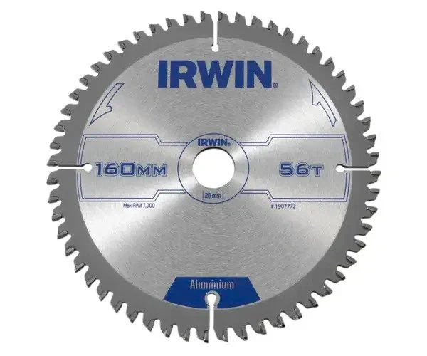 Irwin Professional Aluminium Circular Saw Blade 160 x 20mm x 56T TCG