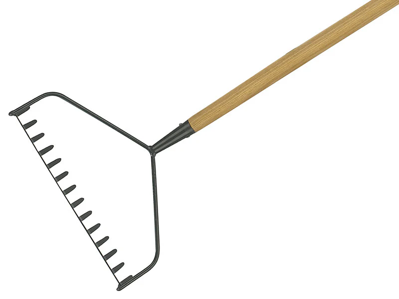 Kent & Stowe Carbon Steel Long Handled Soil Rake, FSC®
