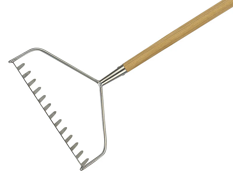Kent & Stowe Stainless Steel Long Handled Soil Rake, FSC®