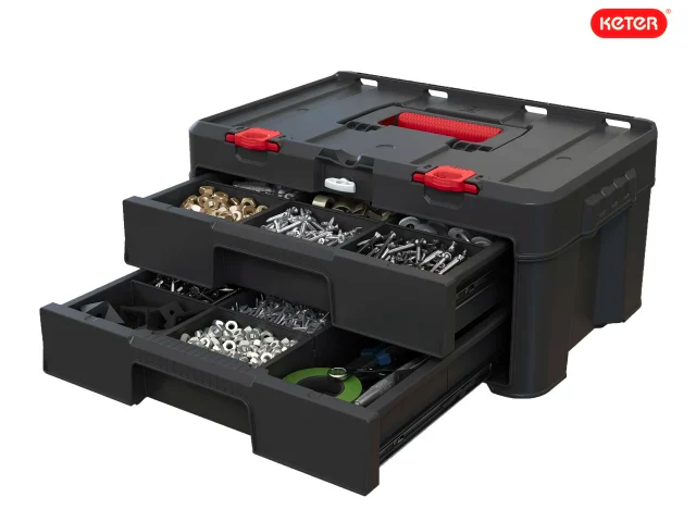Keter Stack N Roll 2-Drawer Unit - Image 6