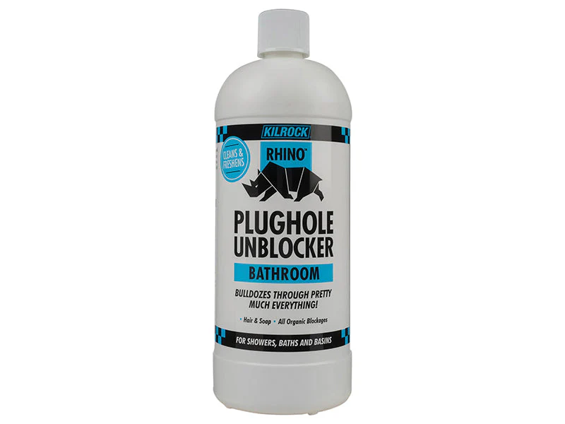 Kilrock  Rhino Bathroom Heavy-Duty Drain Unblocker 1 litre