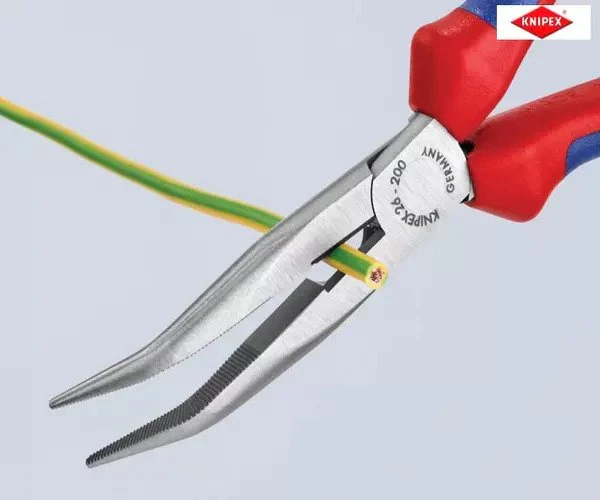 Knipex Bent Snipe Nose Side Cutting Pliers Multi-Component Grip 200mm (8in) - Image 5