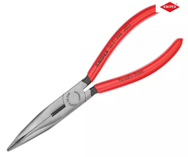 Knipex Bent Snipe Nose Side Cutting Pliers PVC Grip 200mm (8in) - Image 2
