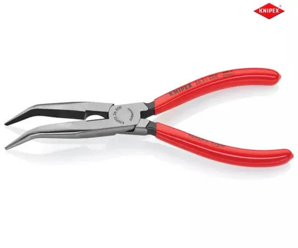 Knipex Bent Snipe Nose Side Cutting Pliers PVC Grip 200mm (8in) - Image 3