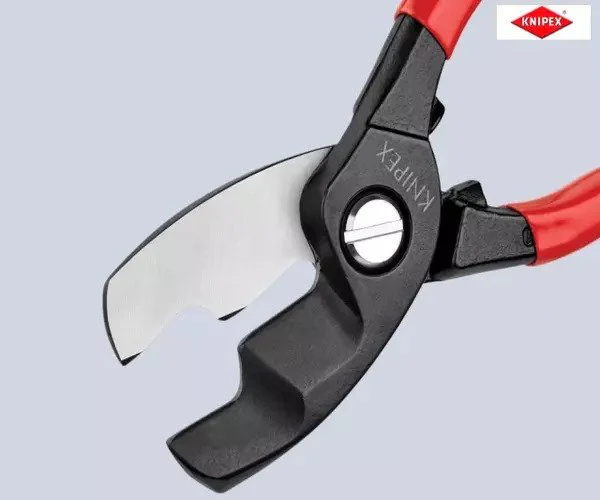 Knipex Cable Shears with Twin Cutting Edge PVC Grip 200mm - Image 7
