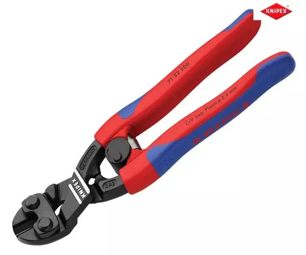 Knipex CoBolt® Compact Bolt Cutters 20° Head Multi-Component Grip 200mm