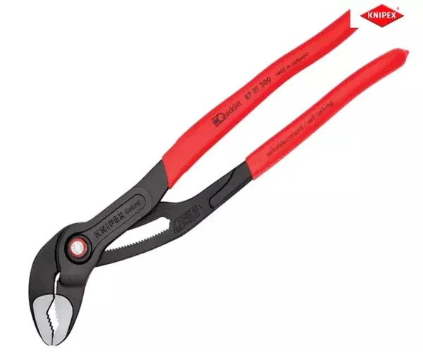 Knipex Cobra® Quickset Water Pump Pliers PVC Grips 300mm - Image 3