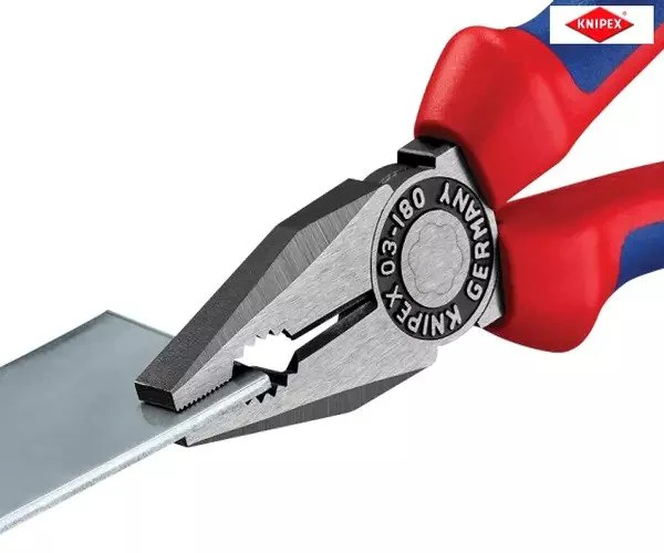 Knipex Combination Pliers Multi-Component Grip 180mm - Image 6