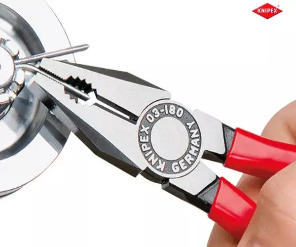 Knipex Combination Pliers PVC Grip 180mm - Image 2