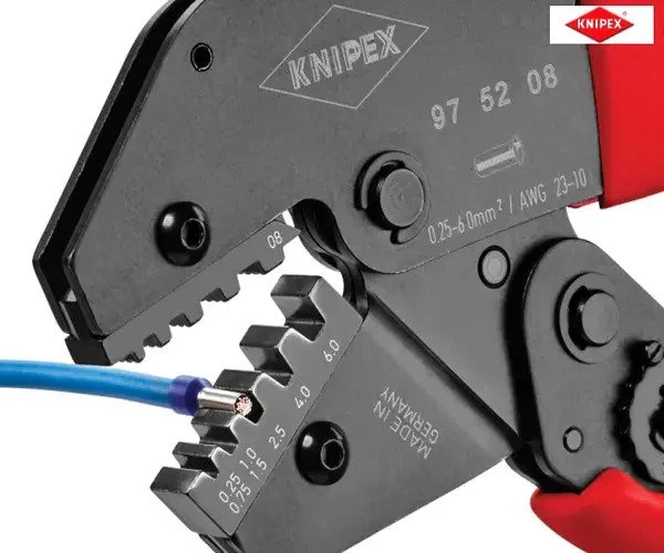Knipex Crimping Lever Pliers For Cable Links or Ferrules 250mm - Image 4