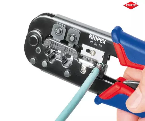 Knipex Crimping Pliers for RJ11/12 RJ45 Western Plugs - Image 8