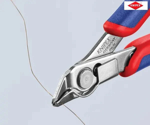 Knipex Electronic Super Knips® with Lead Catcher Multi-Component Grip 125mm - Image 4
