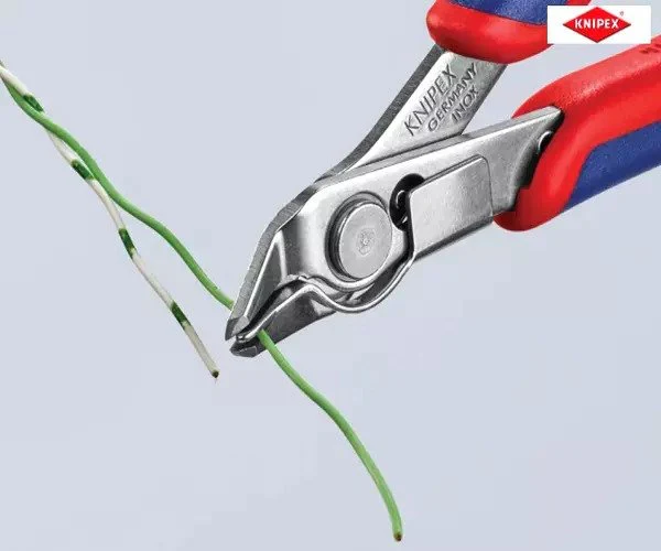 Knipex Electronic Super Knips® with Lead Catcher Multi-Component Grip 125mm - Image 7
