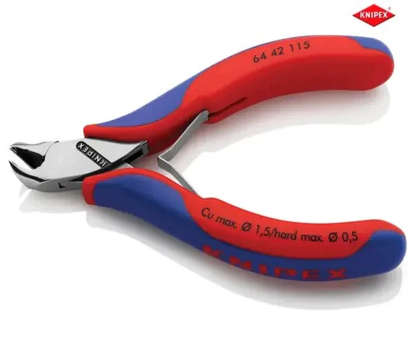 Knipex Electronics Diagonal End Cutting Nippers Short Head 115mm - Image 2