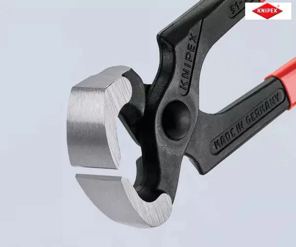 Knipex Hammerhead Style Carpenter's Pincers PVC Grip 210mm (8.1/4in) - Image 3