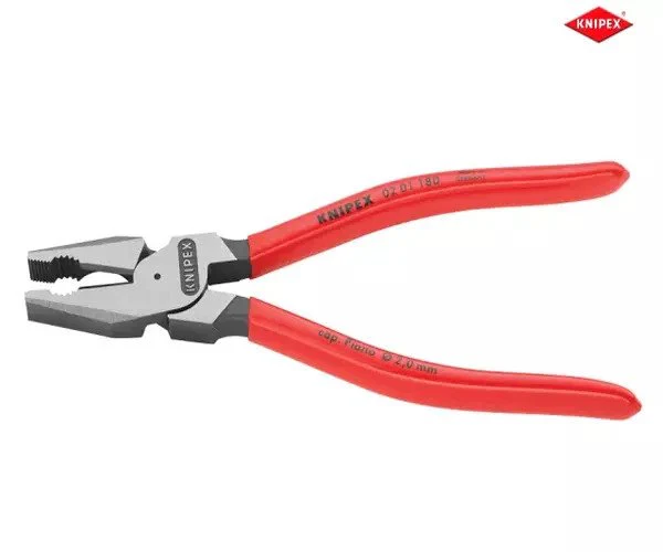 Knipex High Leverage Combination Pliers PVC Grip 180mm - Image 2