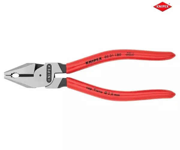 Knipex High Leverage Combination Pliers PVC Grip 180mm - Image 3