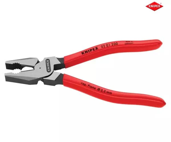 Knipex High Leverage Combination Pliers PVC Grip 200mm (8in) - Image 2