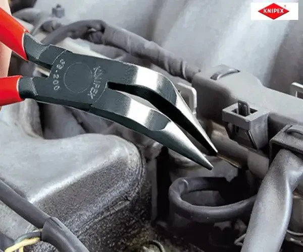 Knipex Mechanic's Bent Nose Pliers 200mm - Image 4
