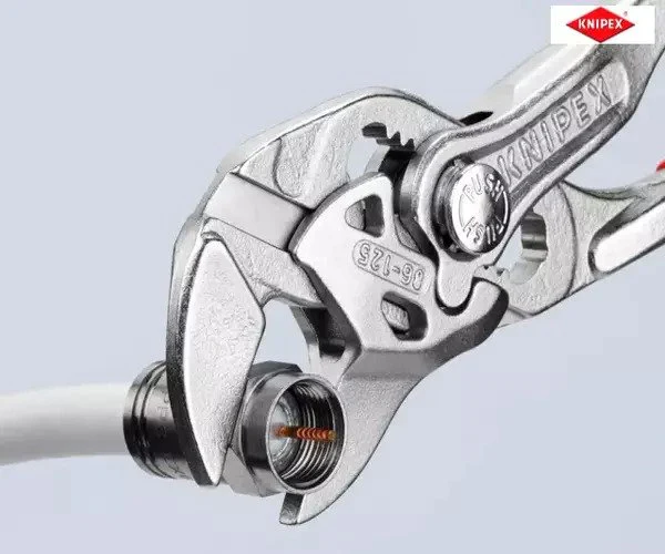 Knipex Mini Pliers Wrench PVC Grips 125mm - Image 5