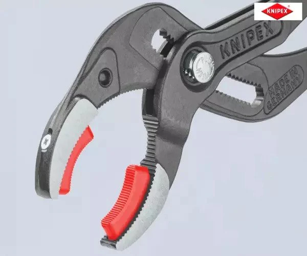 Knipex Plastic Pipe Grip Pliers Plastic Jaws Black 250mm - Image 5