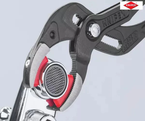 Knipex Plastic Pipe Grip Pliers Plastic Jaws Black 250mm - Image 7
