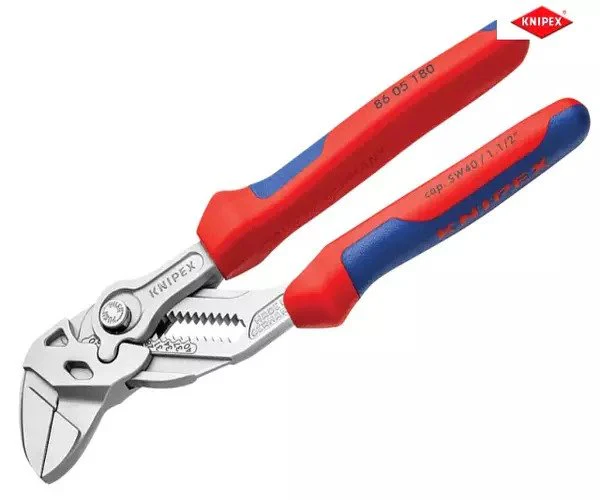 Knipex Pliers Wrench Multi-Component Grip 180mm