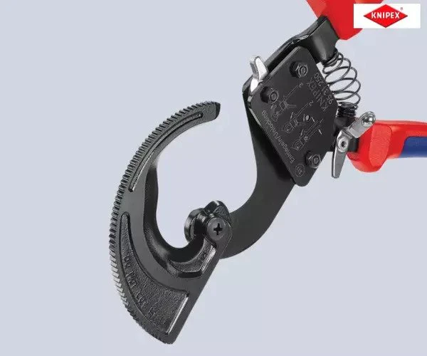 Knipex Ratchet Action Cable Shears Multi-Component Grip 250mm - Image 10