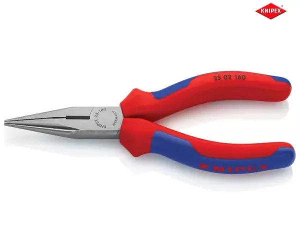 Knipex Snipe Nose Side Cutting Pliers (Radio) Multi-Component Grip 160mm (6.1/4in) - Image 2