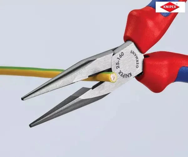 Knipex Snipe Nose Side Cutting Pliers (Radio) Multi-Component Grip 160mm (6.1/4in) - Image 3