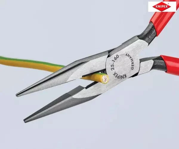 Knipex Snipe Nose Side Cutting Pliers (Radio) PVC Grip 160mm (6.1/4in) - Image 5