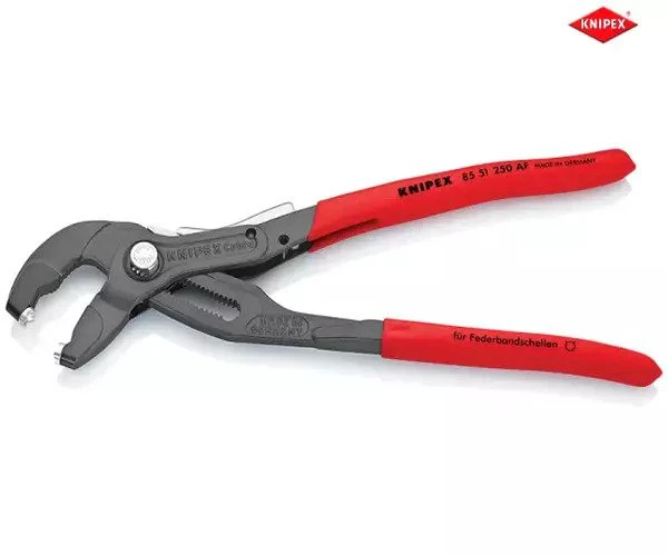 Knipex Spring Hose Clamp Pliers with Locking Device 250mm - Image 2