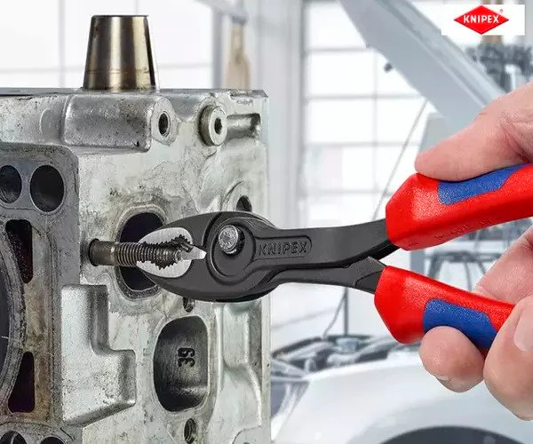Knipex TwinGrip Slip Joint Pliers Multi-Component Grip 200mm - Image 5
