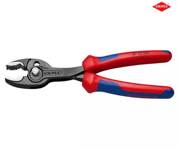 Knipex TwinGrip Slip Joint Pliers Multi-Component Grip 200mm - Image 8