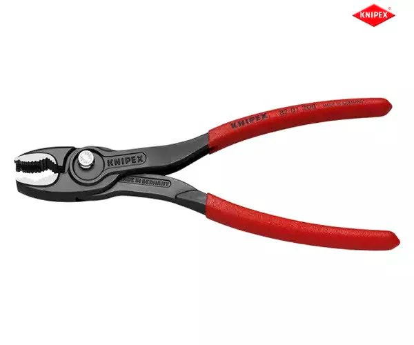 Knipex TwinGrip Slip Joint Pliers PVC Grip 200mm - Image 2