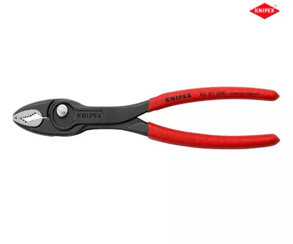 Knipex TwinGrip Slip Joint Pliers PVC Grip 200mm - Image 3