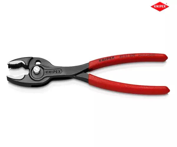 Knipex TwinGrip Slip Joint Pliers PVC Grip 200mm - Image 4