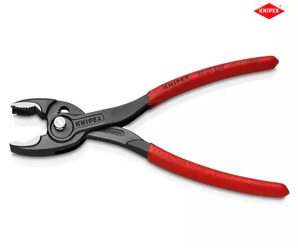 Knipex TwinGrip Slip Joint Pliers PVC Grip 200mm - Image 5