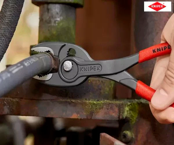 Knipex TwinGrip Slip Joint Pliers PVC Grip 200mm - Image 6