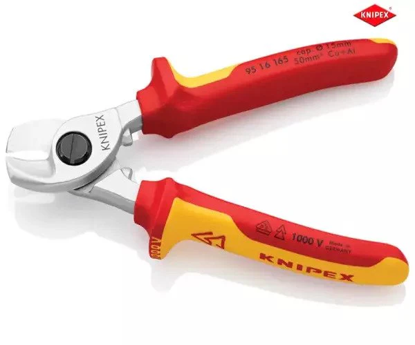 Knipex VDE Cable Shears 165mm - Image 2